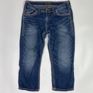 Silver Jeans Suki Surplus Capri Jeans Size 30